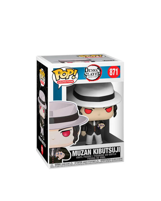Funko Pop Demon Slayer Muzan Kibutsuji 871 en caja original, figura coleccionable del principal antagonista del anime Kimetsu no Yaiba. Disponible en figuraschile.cl