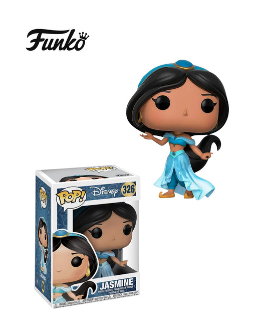 Funko Pop Disney Jasmine 326 en caja original, figura coleccionable de la princesa Jasmine perfecta para fans y coleccionistas de Disney. Disponible en figuraschile.cl
