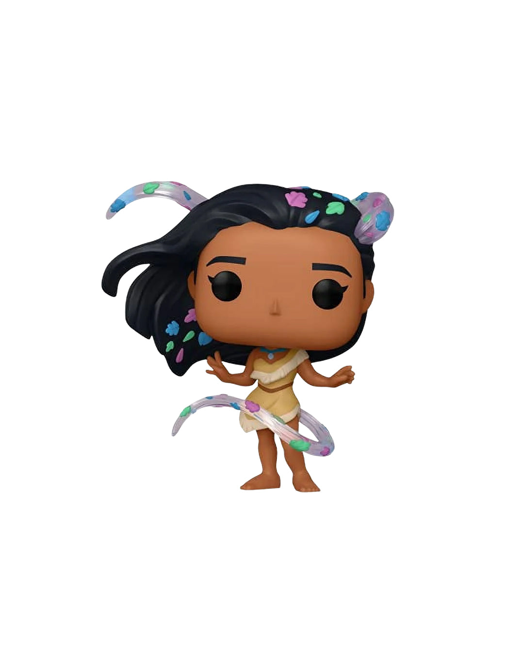 Funko Pop Disney Princess 1077 Pocahontas Exclusive en caja original, figura coleccionable especial para fanáticos de las princesas Disney. Disponible en figuraschile.cl