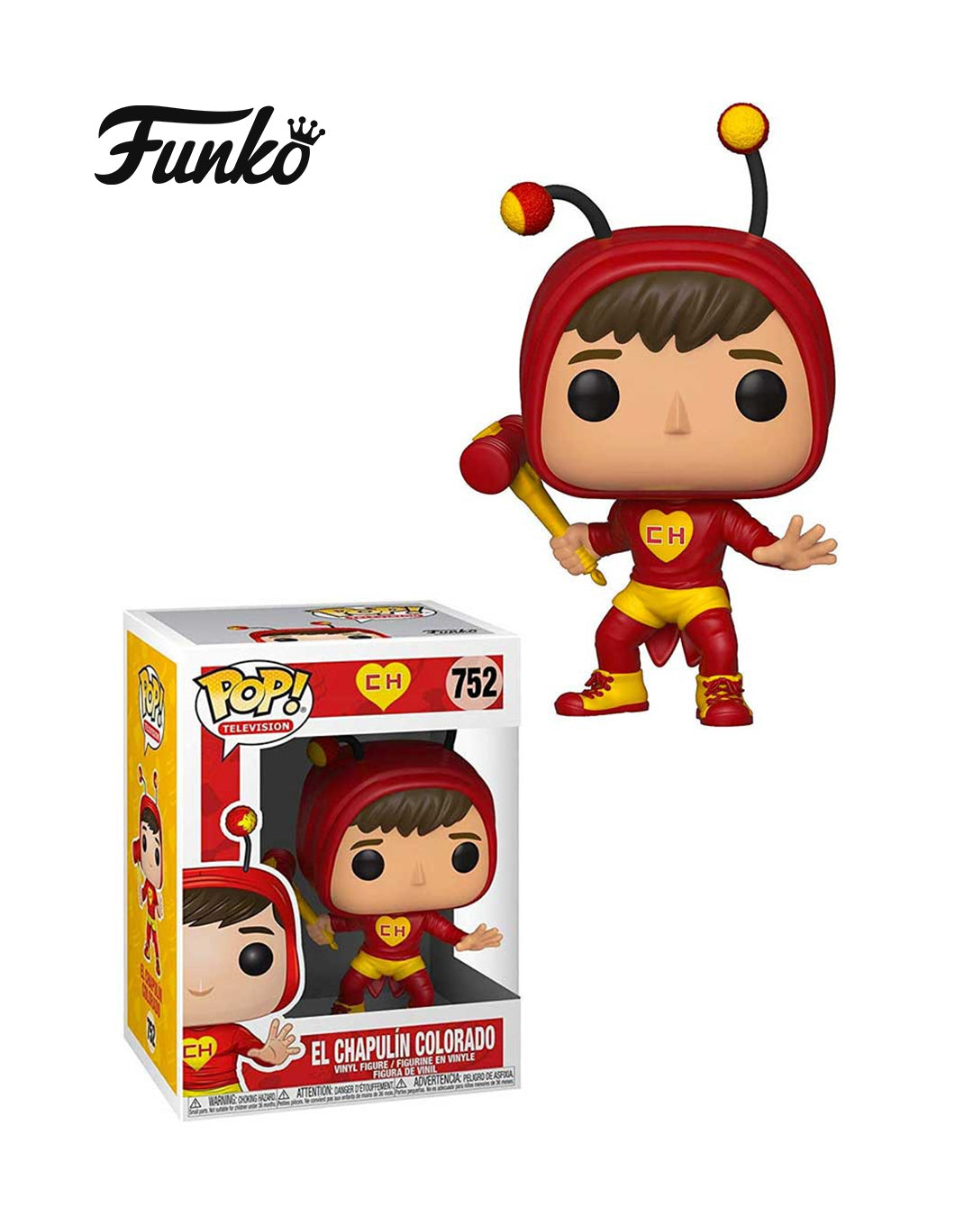 Figura Funko Pop El Chapulín Colorado #752 en caja – personaje clásico de la televisión latinoamericana con chipote chillón, versión coleccionable, disponible en Figuras Chile