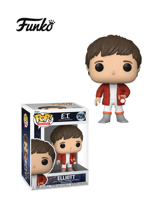 Funko Pop E.T. The Extraterrestrial Elliott 1256 en caja original, figura coleccionable del clásico personaje de la película E.T. Disponible en figuraschile.cl