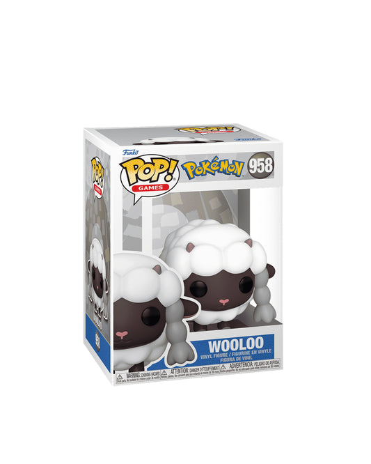 Funko Pop Games Pokémon 958 Wooloo, figura coleccionable oficial, disponible en figuraschile.cl
