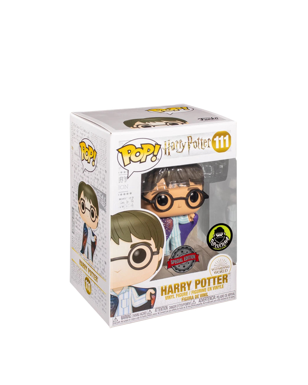 Funko Pop Harry Potter 111 Special Edition Popcultcha en caja original, figura exclusiva para coleccionistas y fanáticos de la saga mágica. Disponible en figuraschile.cl