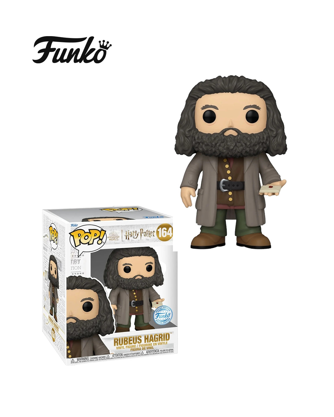 Figura Funko Pop Harry Potter Rubeus Hagrid 164 en caja, coleccionable y detallada, disponible en figuraschile.com