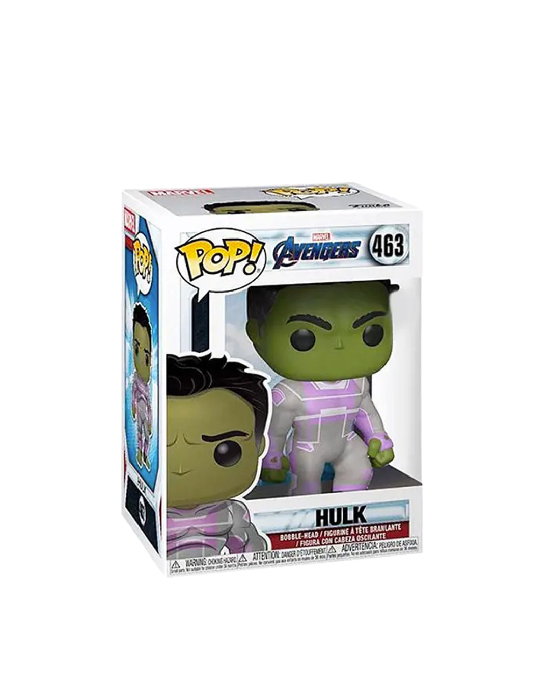 Funko Pop Marvel Avengers 463 Hulk en caja original, figura coleccionable del poderoso superhéroe Hulk ideal para fans del Universo Marvel. Disponible en figuraschile.cl