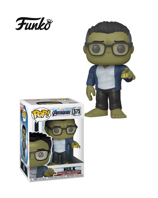 Figura Funko Pop #575 de Hulk de Avengers: Endgame con postura de combate en caja coleccionable disponible en figuraschile.cl