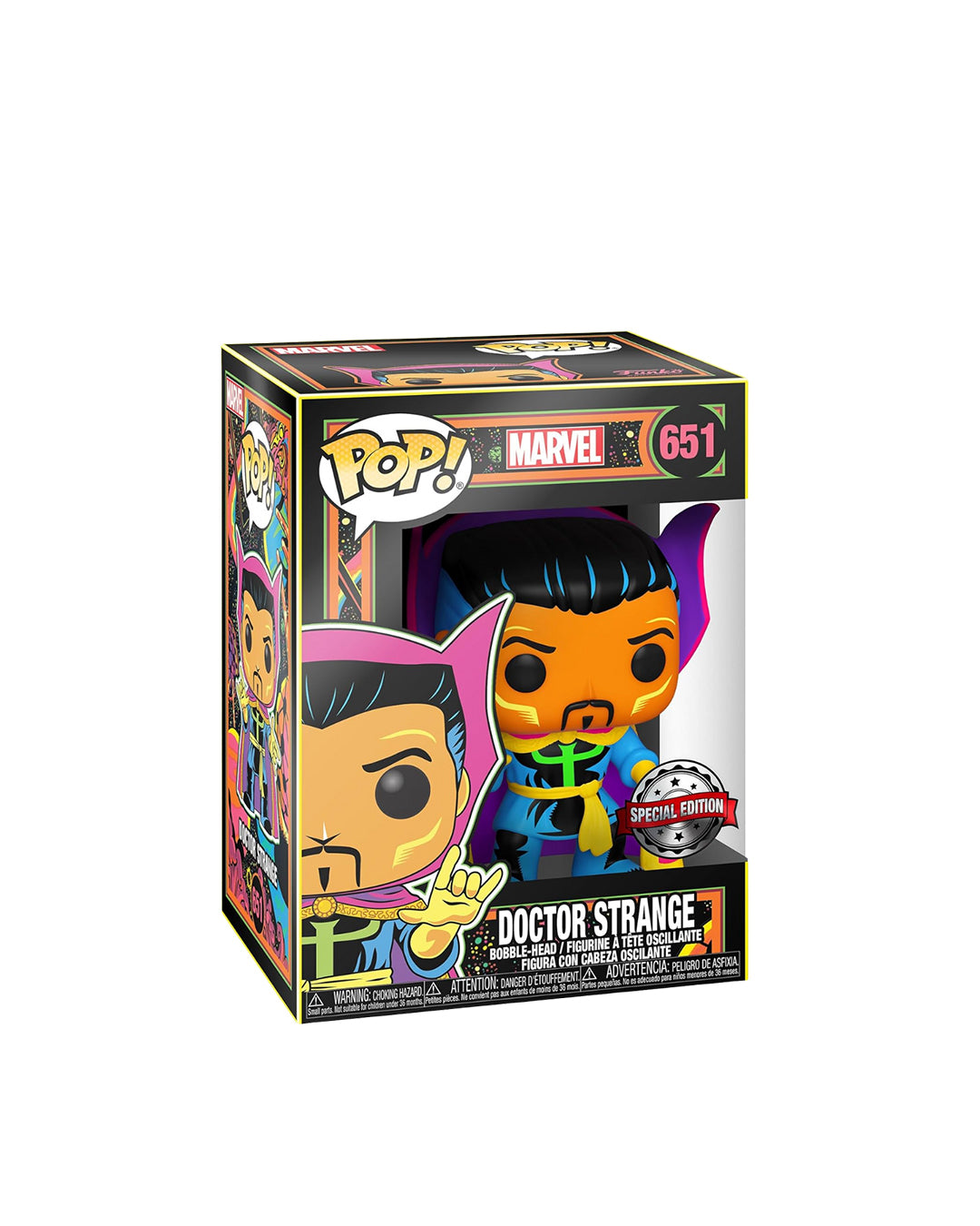 Funko Pop Marvel Doctor Strange edición especial en caja — Figura coleccionable disponible en figuraschile.cl