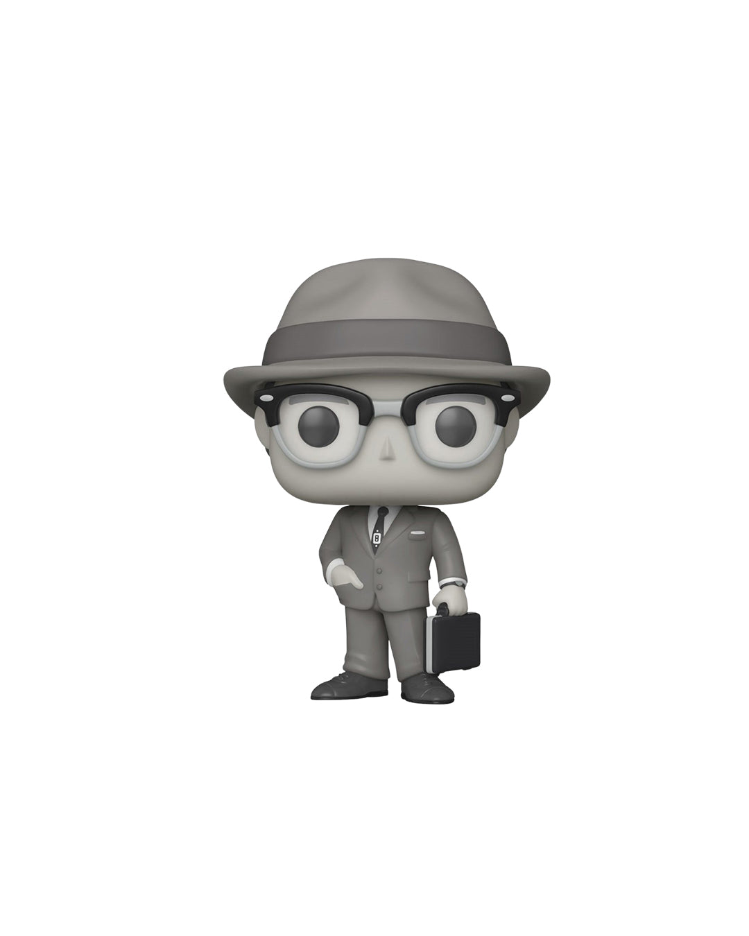 Funko Pop de Vision en blanco y negro, versión de los años 50 de la serie WandaVision de Marvel Studios, número 714, figura coleccionable disponible en www.figuraschile.cl
