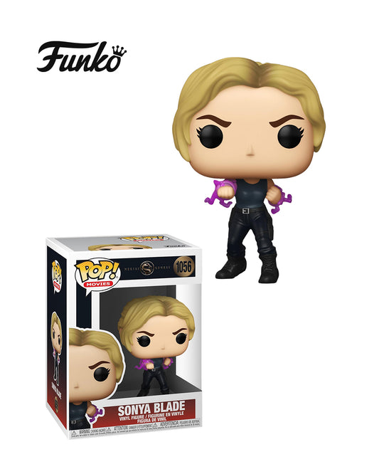 Funko Pop Movies Mortal Kombat #1056 Sonya Blade, figura de vinilo coleccionable con detalles fieles al personaje, en caja original, ideal para fans y coleccionistas de Mortal Kombat — disponible en figuraschile.cl
