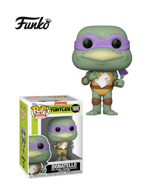 Figura Funko Pop! Movies Teenage Mutant Ninja Turtles Donatello #1609 en caja, personaje de las Tortugas Ninja, edición coleccionable disponible en Figuras Chile.