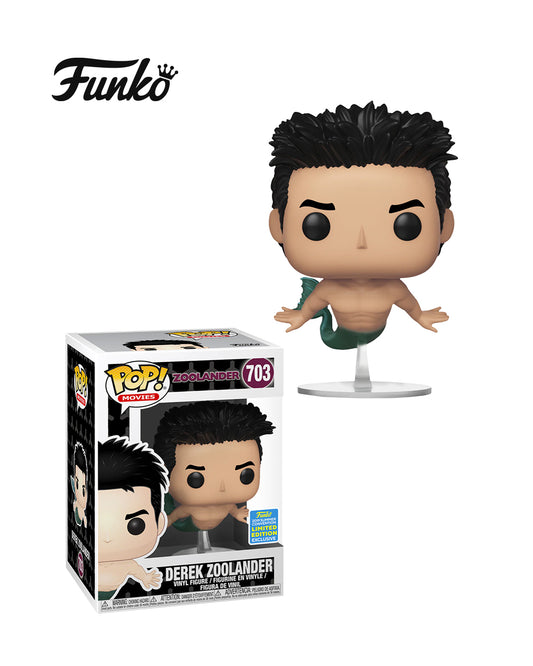 Funko Pop Movies Zoolander #703 Derek Zoolander, edición limitada Summer Convention 2019, figura de vinilo coleccionable con detalles fieles al personaje, en caja original, ideal para fans y coleccionistas — disponible en figuraschile.cl