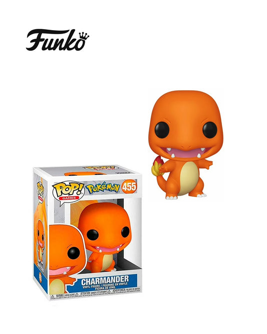 Figura Funko Pop Pokémon Charmander #453 en caja – Coleccionable de vinilo del Pokémon tipo Fuego, ideal para fans de Pokémon y coleccionistas en Chile.