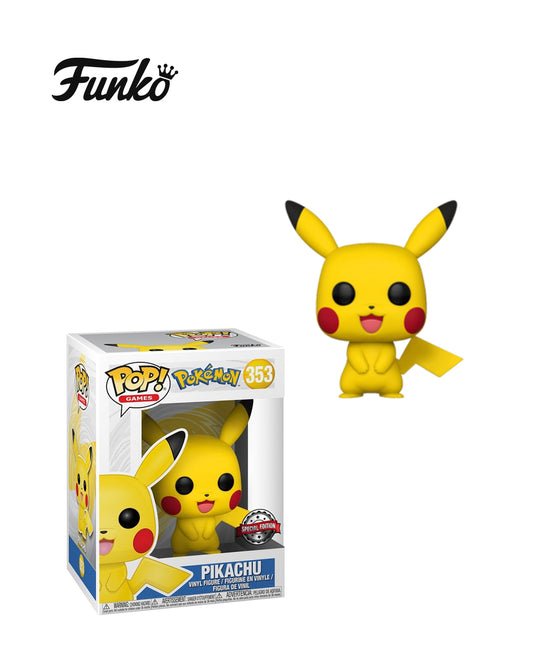 Figura Funko Pop Pokémon Pikachu #353 en caja – Figura coleccionable de vinilo del icónico Pokémon tipo Eléctrico, ideal para fanáticos y coleccionistas en Chile.