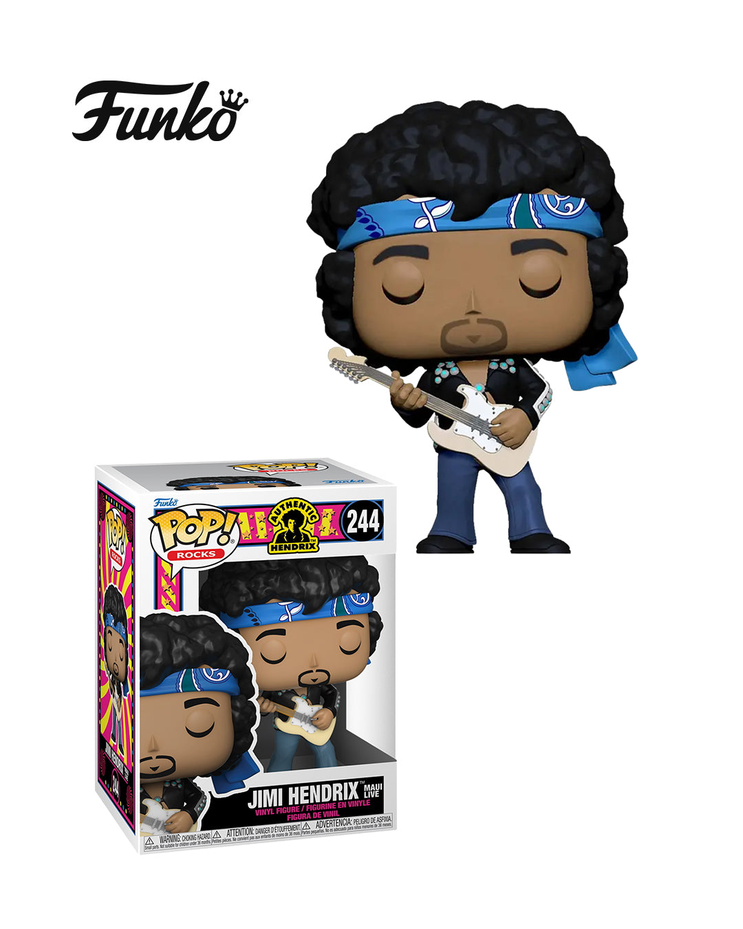 Funko Pop! (Authentic Hendrix) Jimi Hendrix #244 (Maui Live)