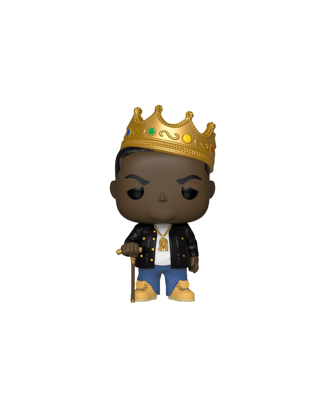 Funko Pop Rocks The Notorious B.I.G. 77 en caja original, figura coleccionable para fanáticos del icónico rapero y la cultura hip-hop. Disponible en figuraschile.cl