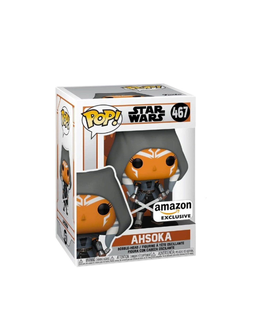 Figura Funko Pop #467 exclusiva de Amazon de Ahsoka de Star Wars en caja original coleccionable disponible en figuraschile.cl