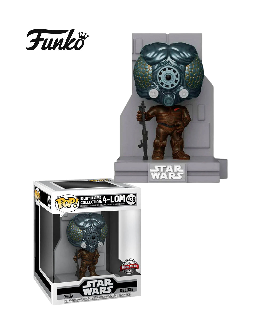 Funko Pop Star Wars Bounty Hunters Collection 4 LOM439 Special Edition Deluxe, figura coleccionable edición especial, disponible en figuraschile.cl