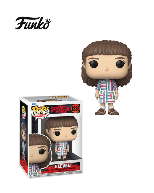 Figura Funko Pop! Stranger Things Eleven #1238 en caja, personaje icónico de la serie Stranger Things, edición coleccionable disponible en Figuras Chile.