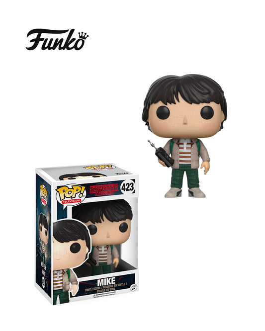 Figura Funko Pop! Stranger Things Mike Wheeler #423 en caja, personaje de la serie Stranger Things, edición coleccionable disponible en Figuras Chile.