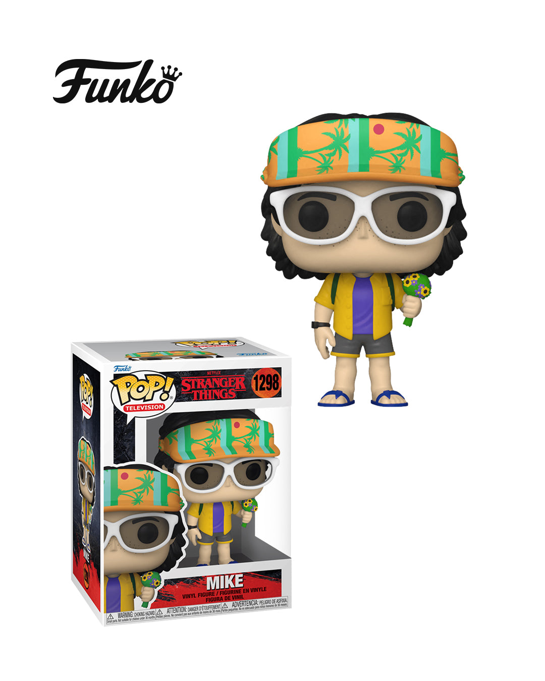 Funko Pop! Television Stranger Things Mike #1298 — figura coleccionable del personaje Mike Wheeler de la serie original de Netflix Stranger Things. Disponible en figuraschile.cl