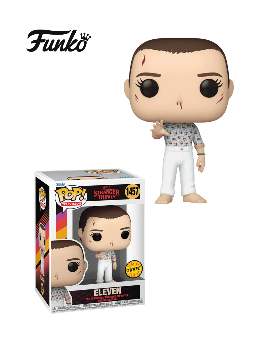 Funko Pop Television #1457 Eleven Chase – Stranger Things (Netflix), edición limitada con caja original | figuraschile.cl