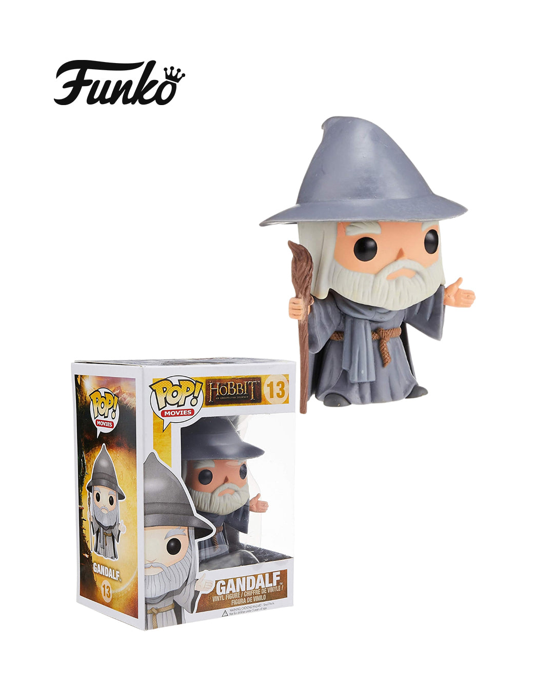 Figura Funko Pop The Hobbit Gandalf 13 – diseño detallado del sabio mago, perfecto para coleccionistas de El Hobbit; disponible en figuraschile.com