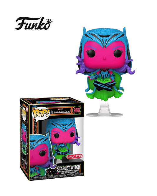 Figura Funko Pop #986 de Scarlet Witch de WandaVision edición exclusiva Only At en caja coleccionable disponible en figuraschile.cl