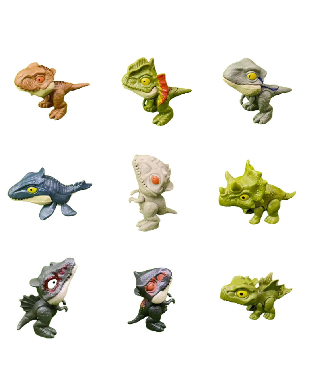 Dinosaurios muerde dedos genéricos, figuras de juguete para niños, disponibles en figuraschile.cl