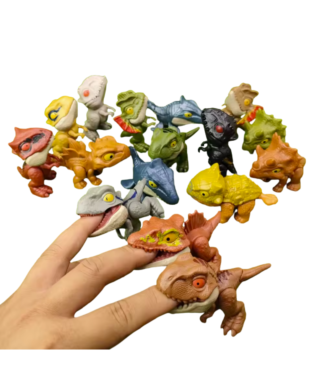 Dinosaurios muerde dedos genéricos, figuras de juguete para niños, disponibles en figuraschile.cl