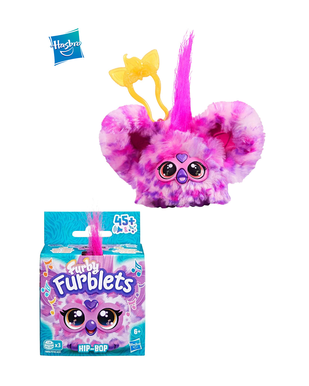 Hasbro Furby Furblets Hip Bop, figura coleccionable interactiva en caja, disponible en figuraschile.cl