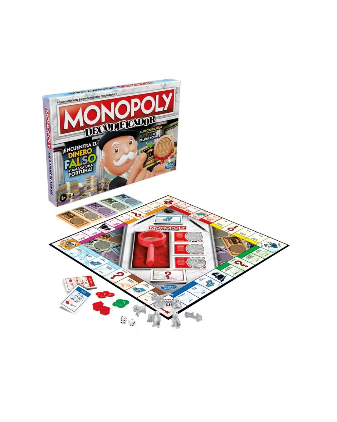Hasbro Gaming Monopoly Decodificador, juego de mesa interactivo y estratégico, disponible en figuraschile.cl