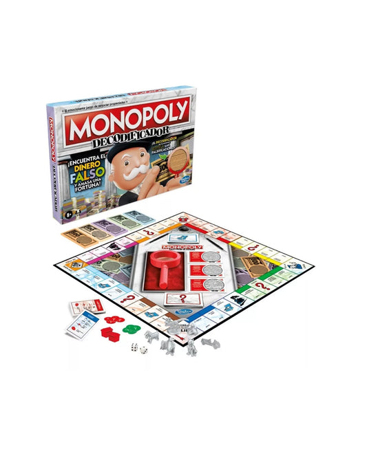 Hasbro Gaming Monopoly Decodificador, juego de mesa interactivo y estratégico, disponible en figuraschile.cl