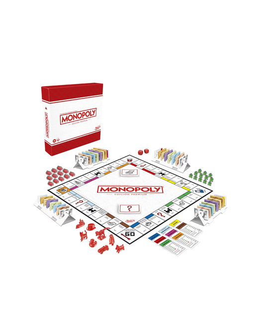 Hasbro Gaming Monopoly Edición Premium, juego de mesa clásico de estrategia, disponible en figuraschile.cl