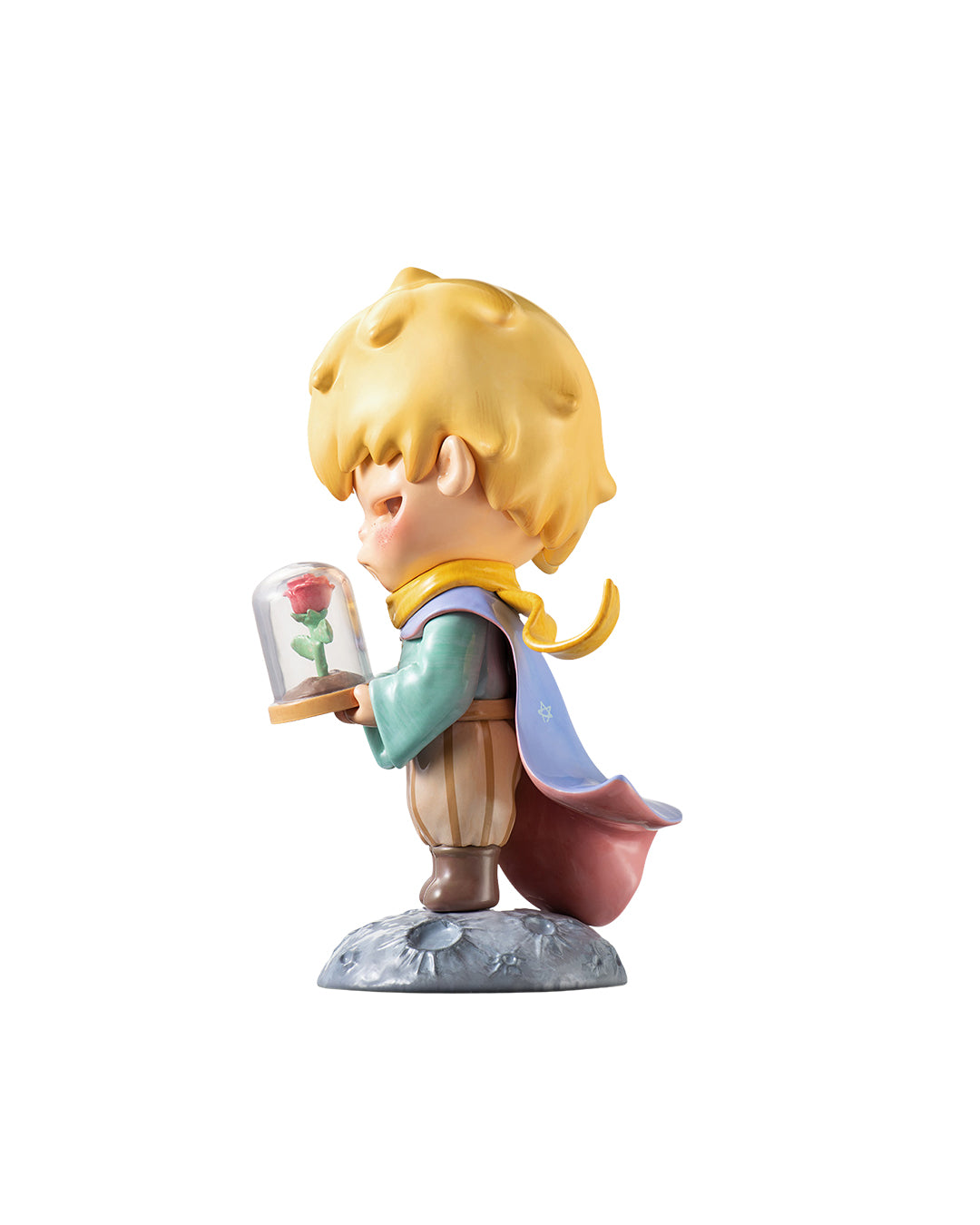 Figura coleccionable Hirono x El Principito, diseño artístico en resina, disponible en Figuras Chile.