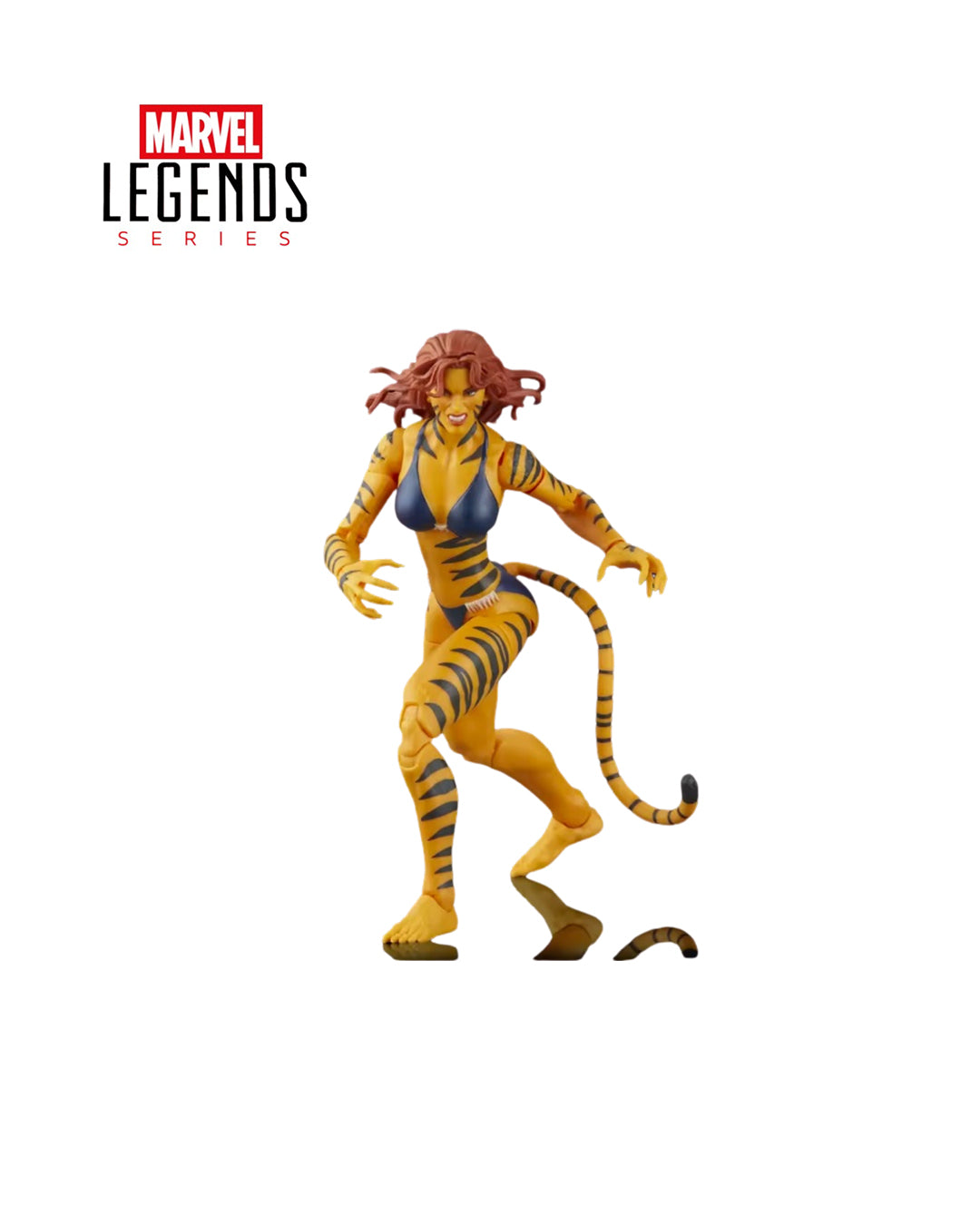 Figura Marvel Legends Series The West Coast Avengers Tigra, articulada y coleccionable, disponible en figuraschile.com