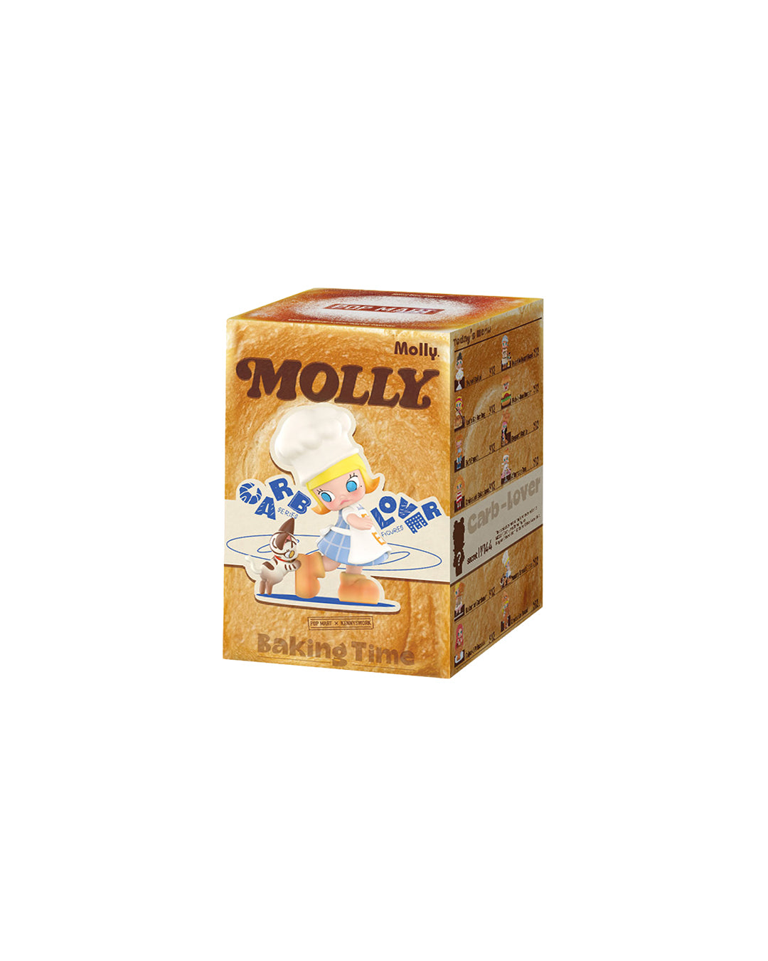 POP MART Molly Carb Lover Series Blind Box, con diseño de Molly y alimentos, disponible en figuraschile.com