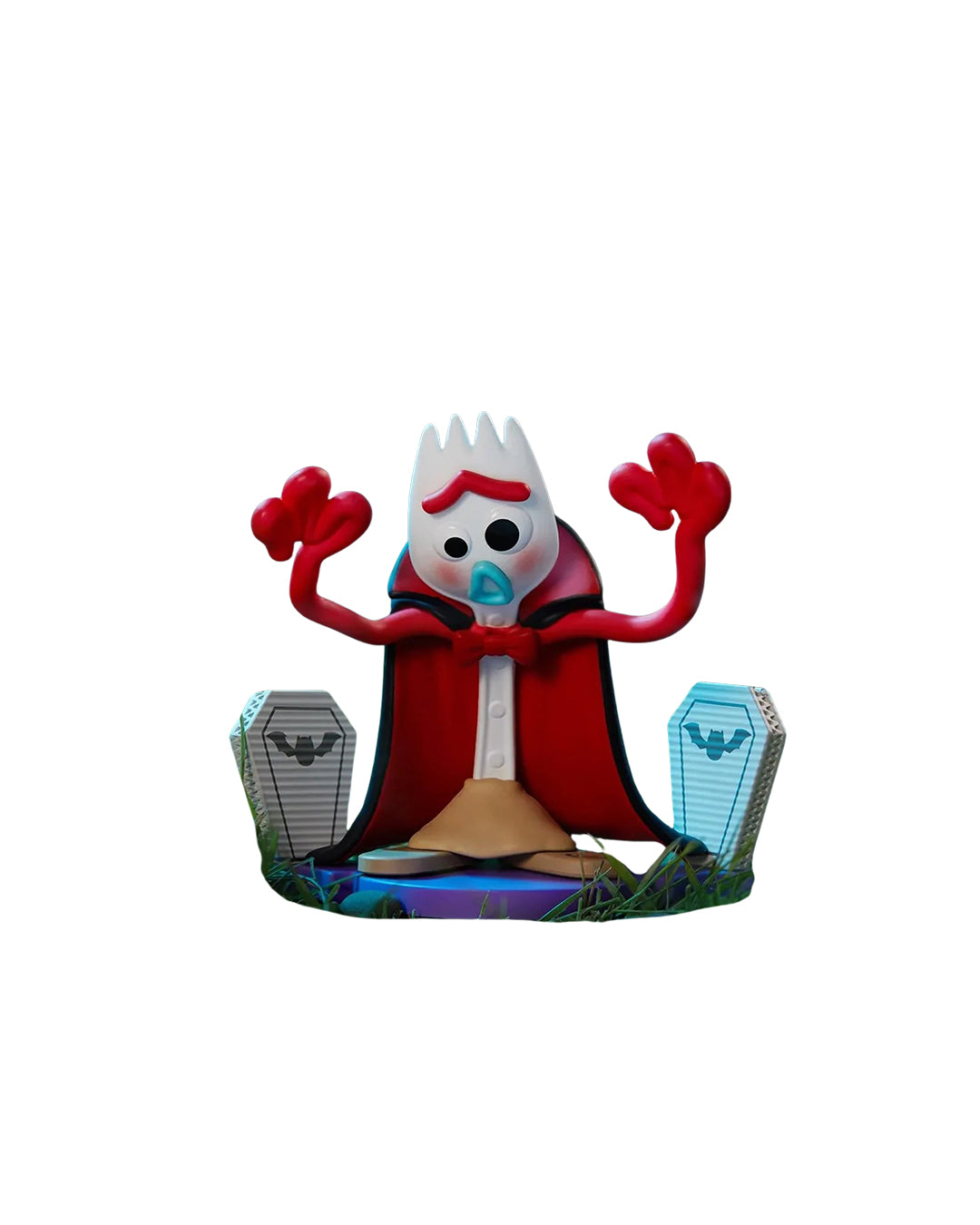 Figura Pop Mart Disney Pixar Spooky Night Series Toy Story Forky the Vampire - www.figuraschile.com