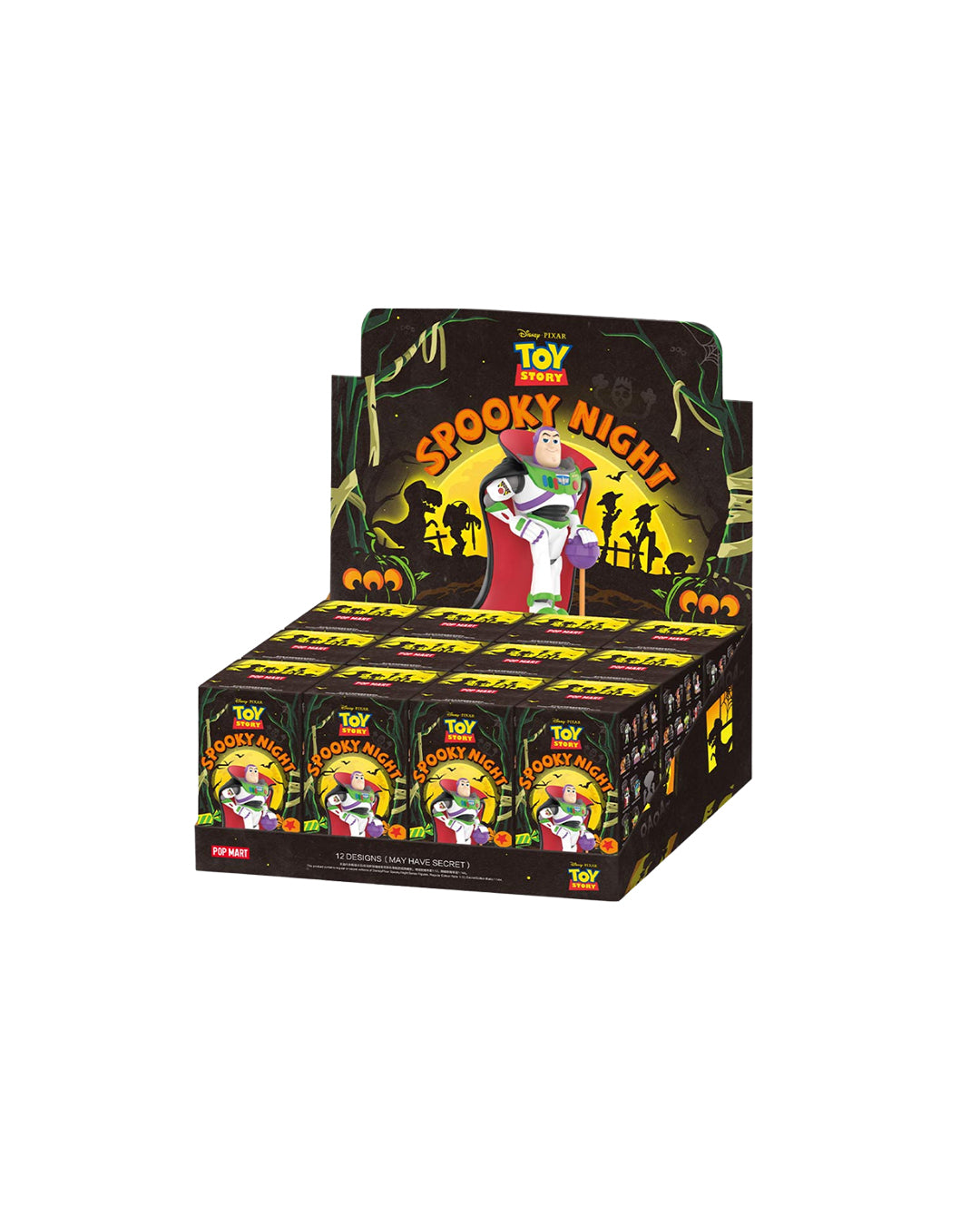 Caja Completa Figura Pop Mart Disney Pixar Spooky Night Series Toy Story - www.figuraschile.com