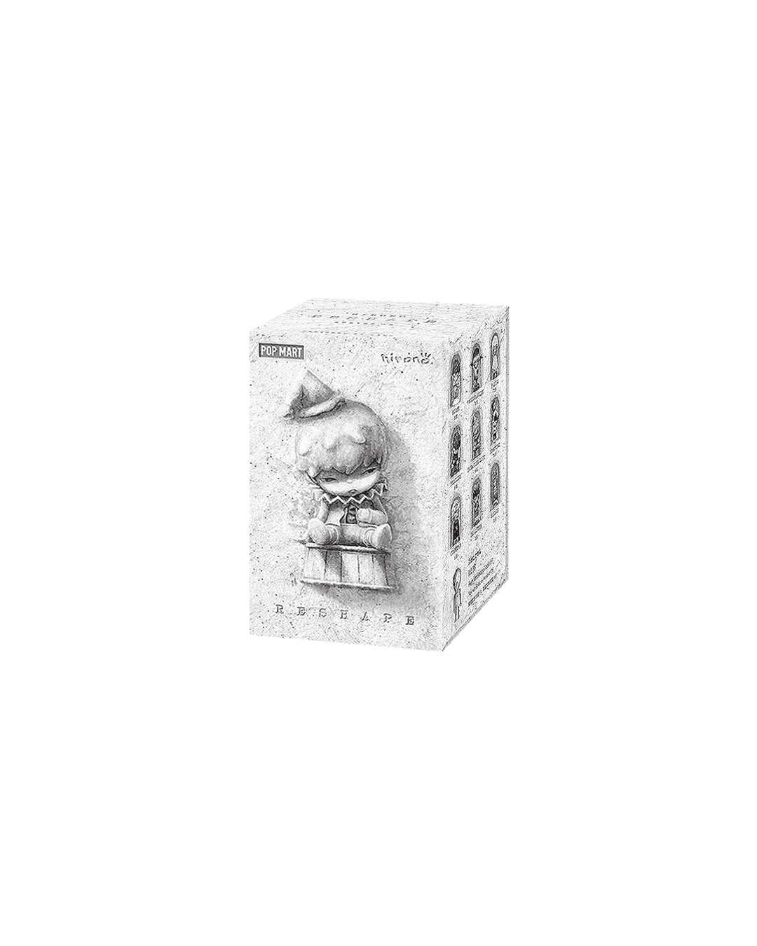 Pop Mart Hirono Rashape, blind box coleccionable de diseño artístico inspirada en tallado de madera, ideal para coleccionistas. Disponible en figuraschile.cl