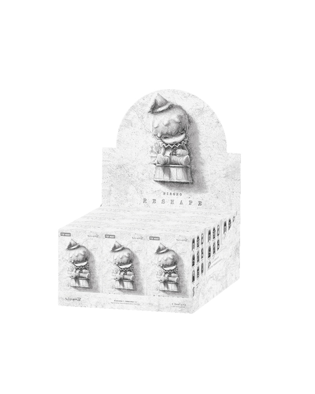 Pop Mart Hirono Rashape Whole Box coleccionable de diseño artístico inspirada en tallado de madera, ideal para coleccionistas. Disponible en figuraschile.cl