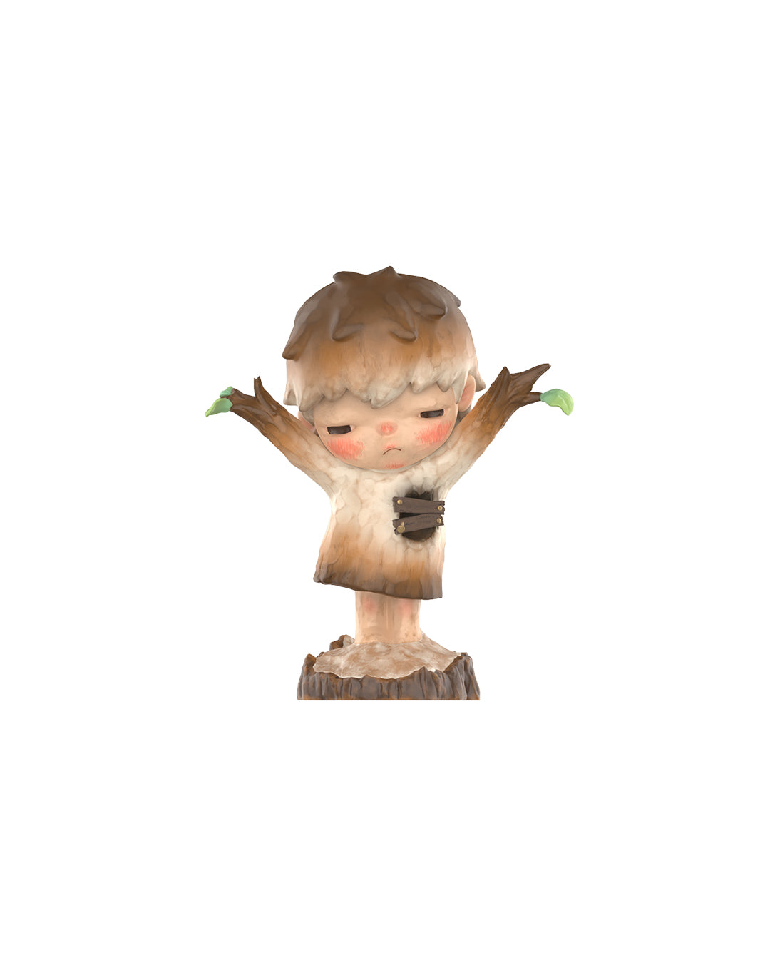 Pop Mart Hirono Rashape Woodcarving, figura coleccionable de diseño artístico inspirada en tallado de madera, ideal para coleccionistas. Disponible en figuraschile.cl
