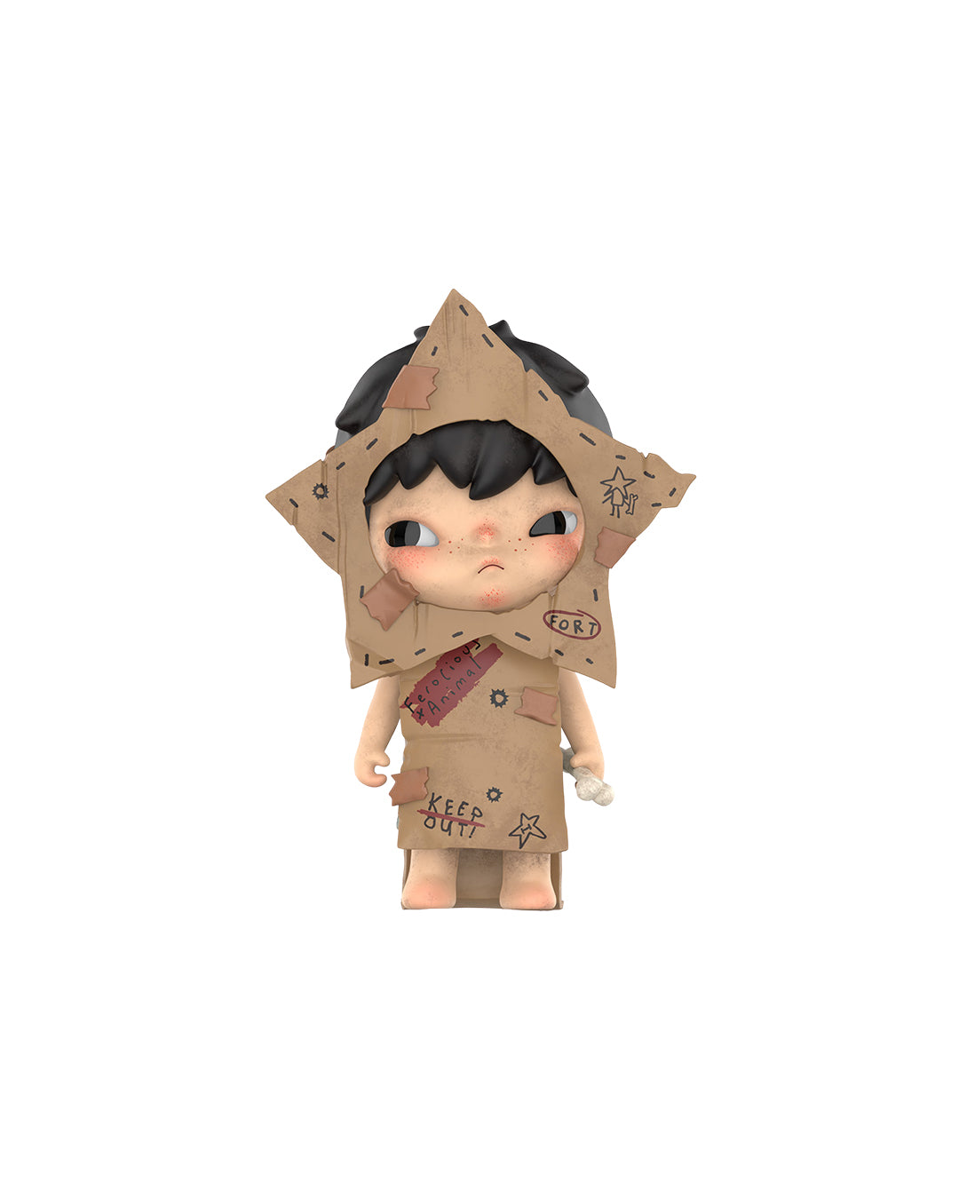 Figura coleccionable Pop Mart Hirono Shelter, diseño artístico urbano en vinilo, edición limitada disponible en Figuras Chile.