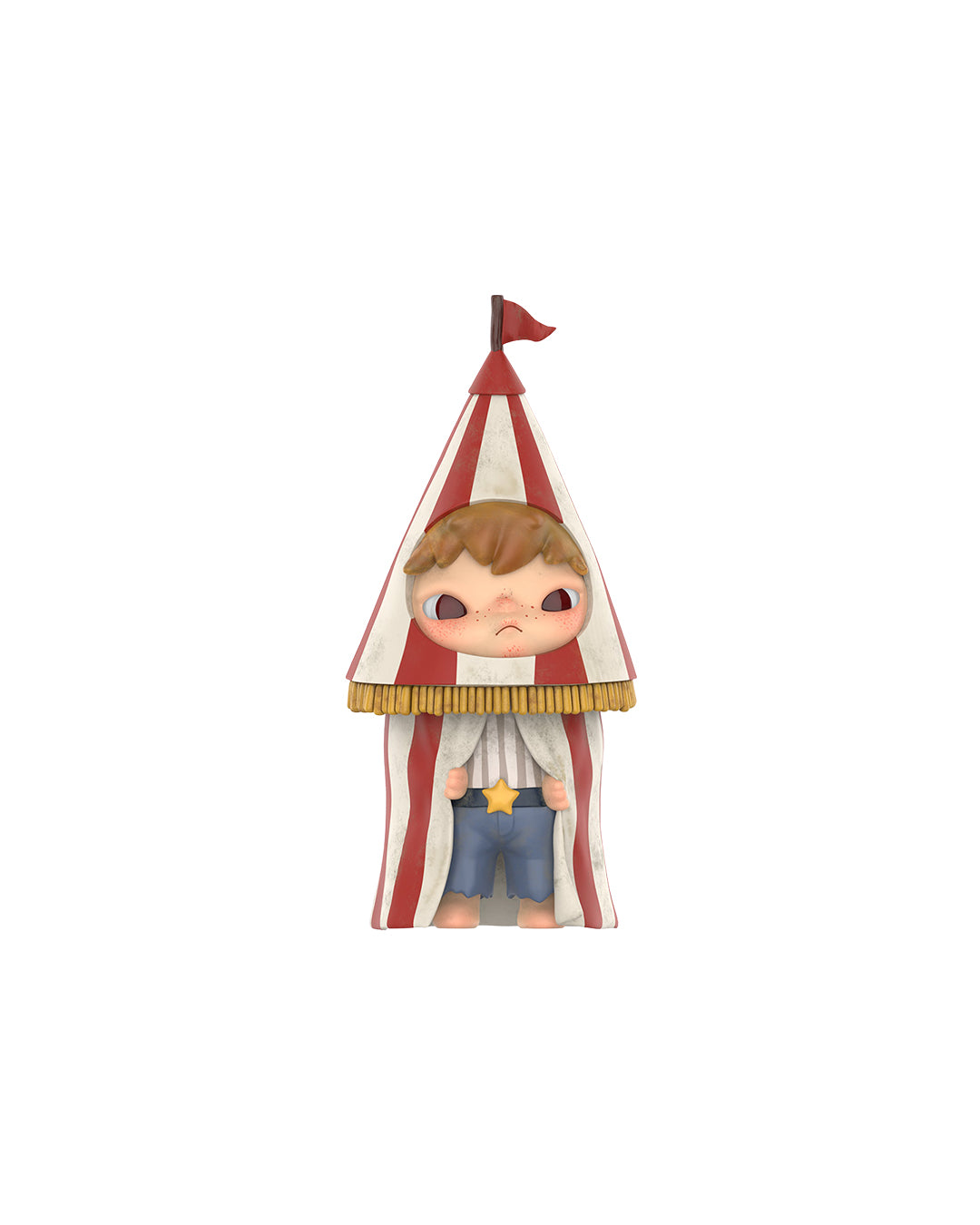 Figura coleccionable Pop Mart Hirono Shelter, diseño artístico urbano en vinilo, edición limitada disponible en Figuras Chile.