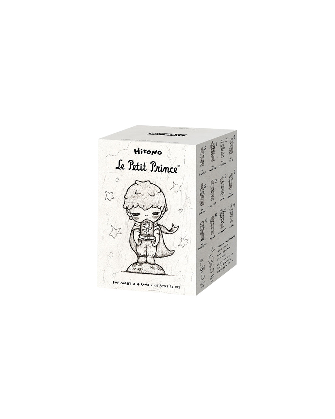 Figura Pop Mart Hirono x Le Petit Prince – The Switchman, personaje con cabello oscuro, uniforme ferroviario y expresión seria