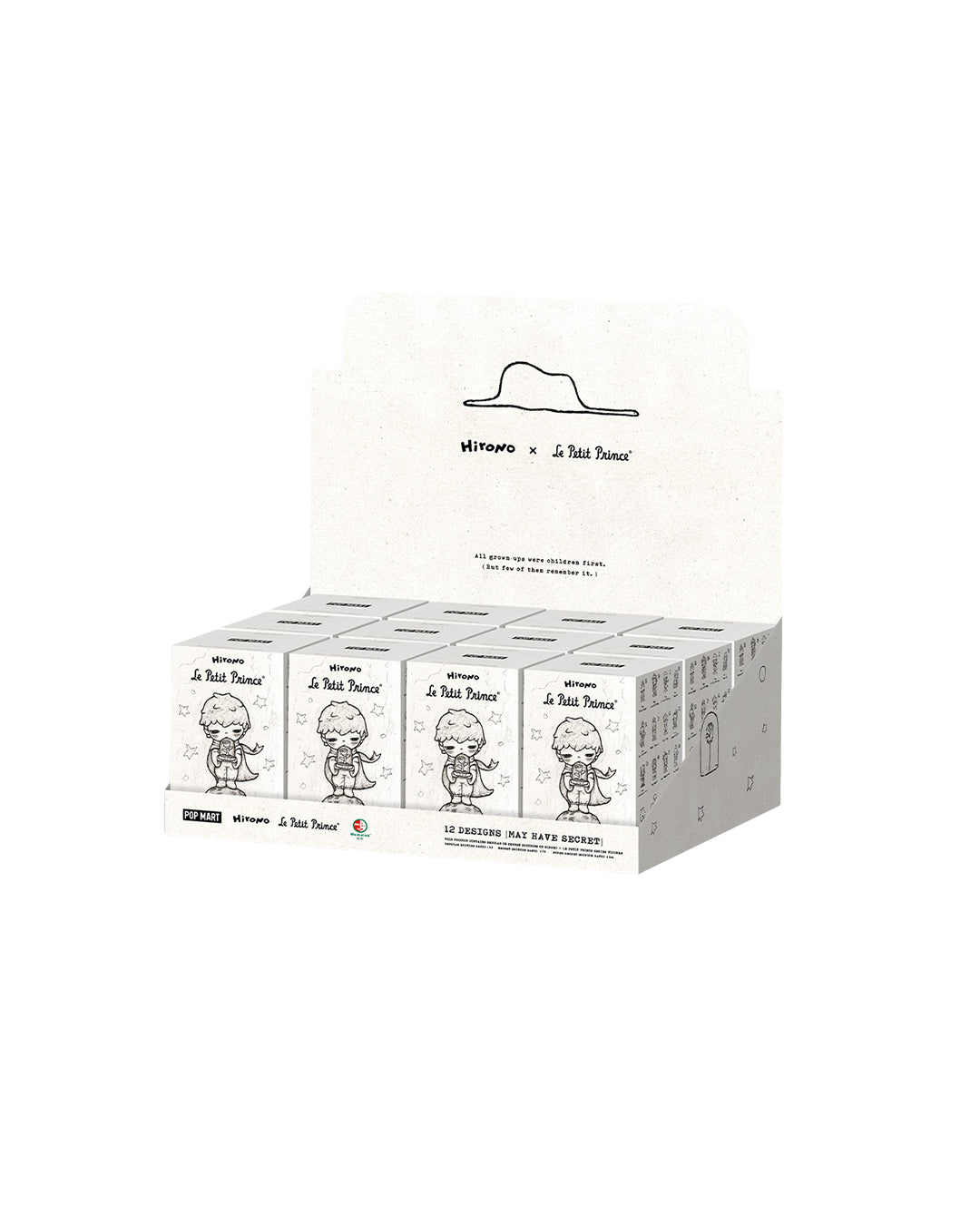 Caja completa Pop Mart Hirono x Le Petit Prince, set de 12 figuras coleccionables en blind box