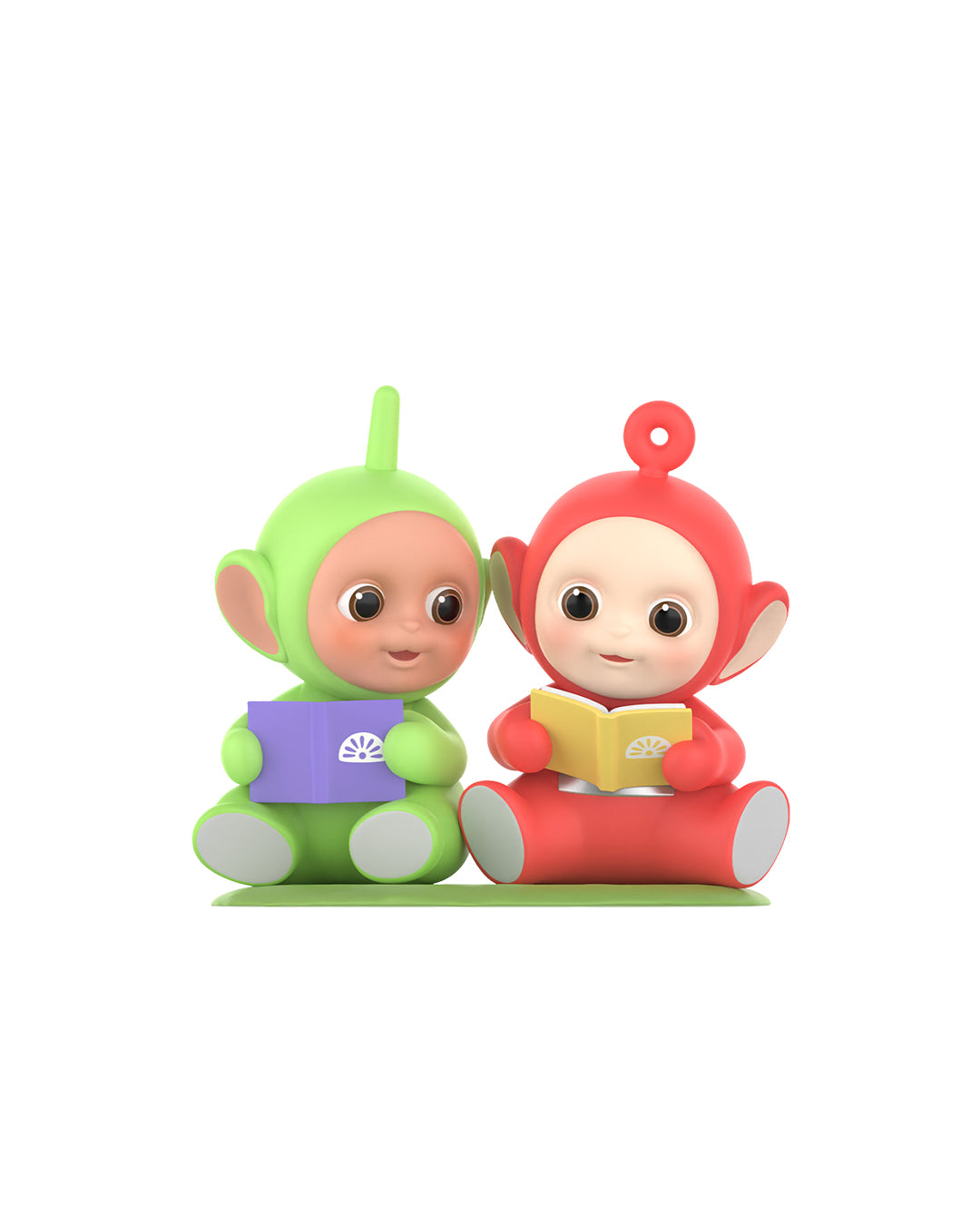 Figura POP MART Teletubbies Dipsy & Po – diseño "Happy Reading Together", ideal para coleccionistas y fans de los Teletubbies; disponible en figuraschile.com