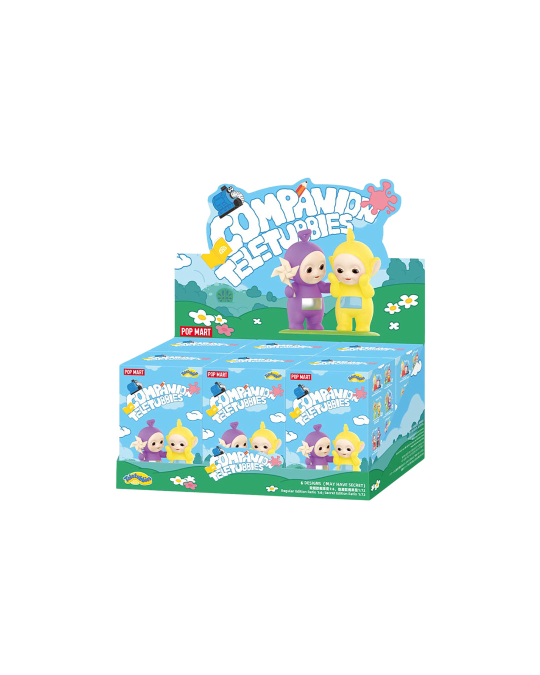Set completo de figuras POP MART Teletubbies – colección exclusiva de los personajes Tinky Winky, LaaLaa, Po y más, perfecta para coleccionistas y fans de los Teletubbies; disponible en figuraschile.com