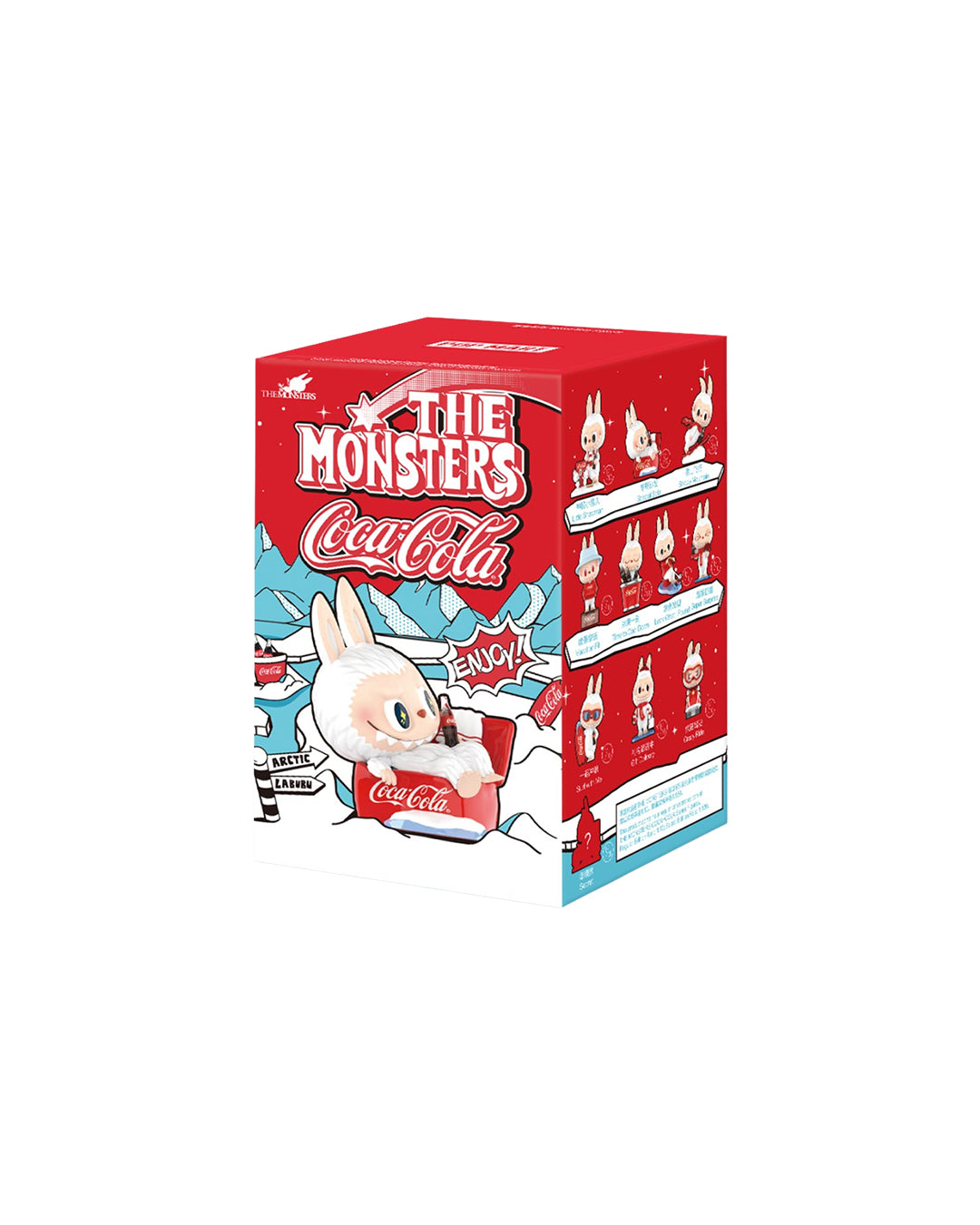 Blind Box Pop Mart The Monsters Coca-Cola, colaboración oficial con diseño exclusivo, disponible en Figuras Chile.