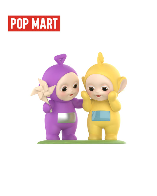 Figura coleccionable POP MART Tinky Winky & LaaLaa – diseño tierno y nostálgico inspirado en los Teletubbies, ideal para fans y coleccionistas; disponible en figuraschile.com