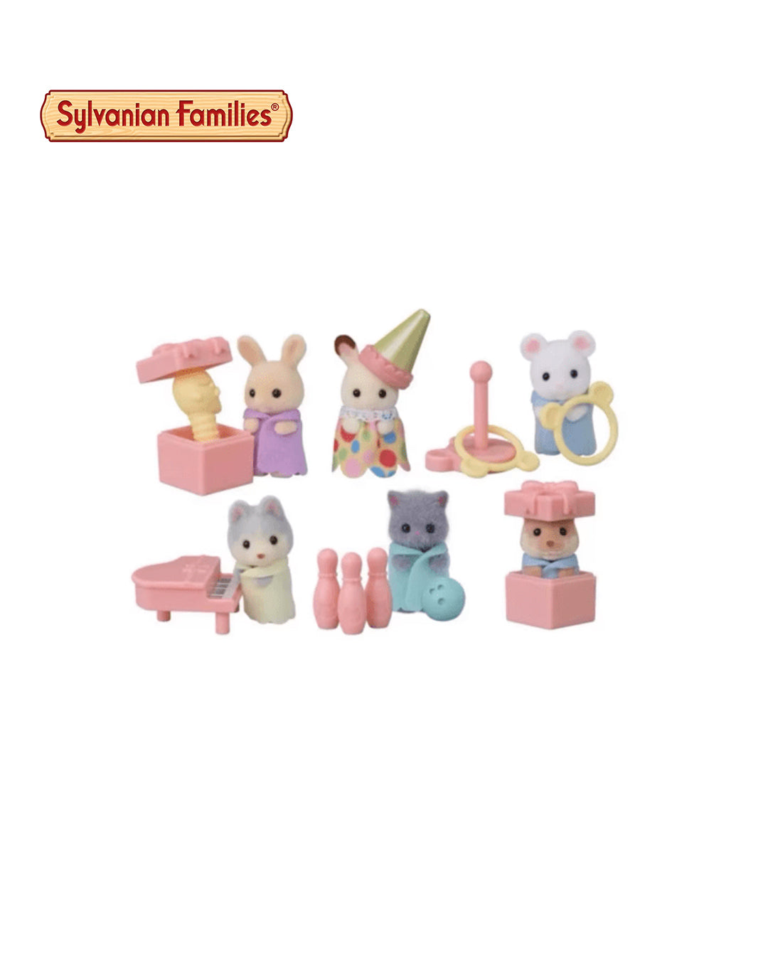Sylvanian Families Mini Party Babies Series, Blind Box 2, figuras coleccionables, disponibles en figuraschile.com